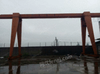 低价处理一台10吨跨度18米各悬5米龙门吊行车 江阴凯橙葫芦 2012年