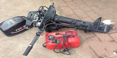 转让库存百胜12匹船外机