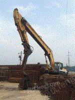 出售打钢板桩机 日本小松450挖机