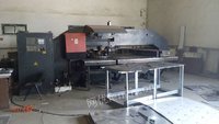 钣金加工厂处理1台上海团结普瑞玛的SLCF-X15X60B激光切割机、1台为金方圆的vt300数控冲床