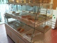 整套二手烘焙设备低价转让 中岛柜蛋糕展示柜操作台