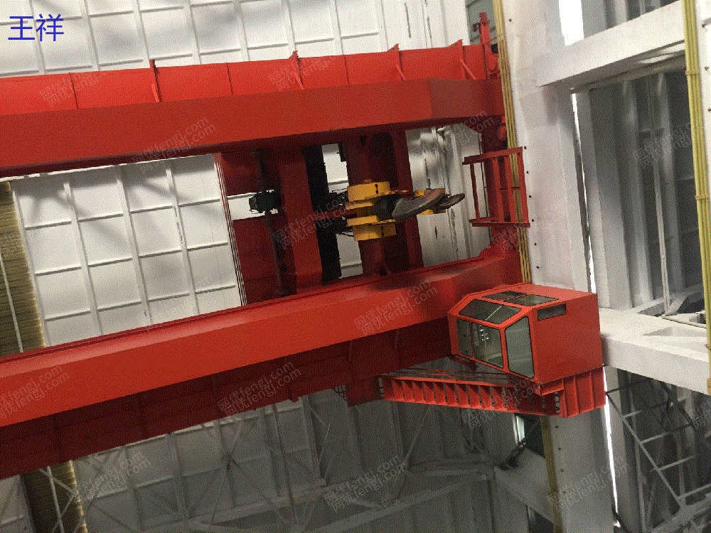 市场现货处理二手桥式行车起重机100吨28米跨度2013年无锡产