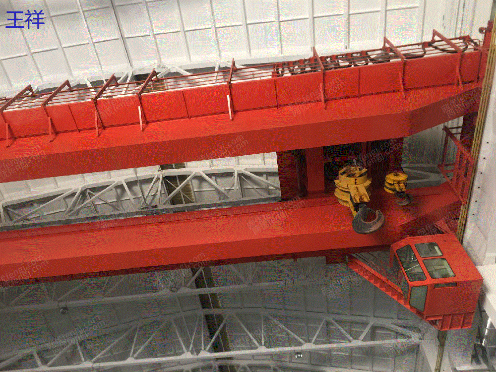 市场现货处理二手桥式行车起重机100吨28米跨度2013年无锡产