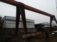 低价处理16吨+5吨葫芦龙门吊.跨度20米单悬6米 总长26米