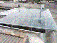 因拆迁出售钢架玻璃顶23平米。