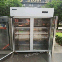 转让双门冷藏柜一台　12盘发效箱一台等厨房设备