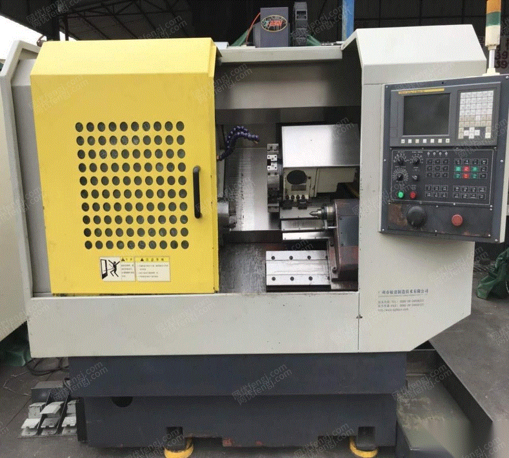 在厂原位出售沈阳宝鸡数控车床斜轨刀塔机锯床