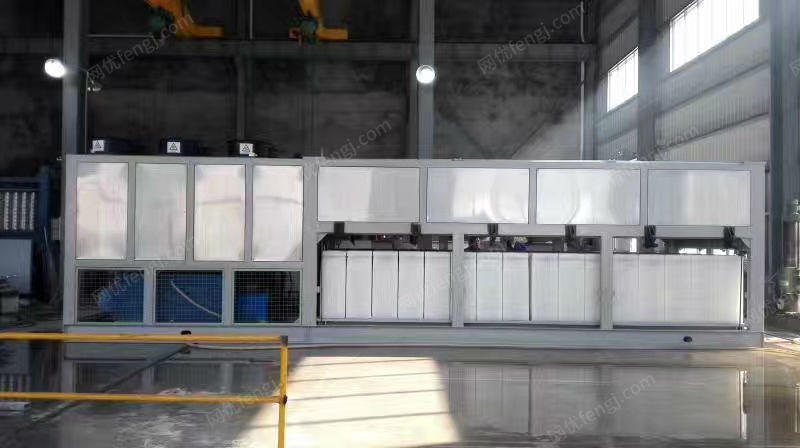 公司出售重16吨制冰机、11千瓦碎冰机、面积约30平米速冻库、急冻最低温度-25度制冷设备整套及工厂操作台