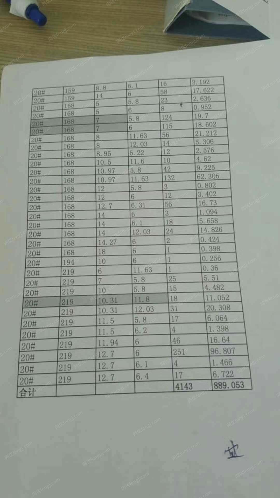 钢管厂出售库存二级管1000吨，可低价处理，废管头每月300-400吨，材质：20，详情见图片