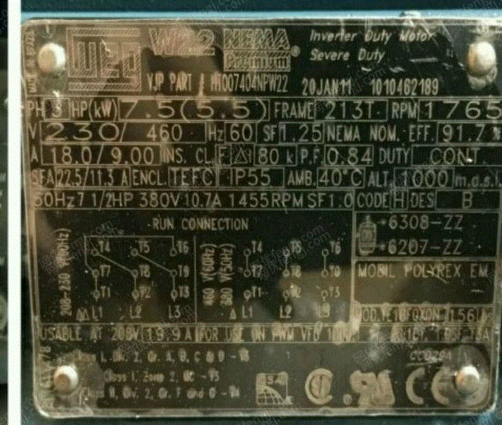 二手进口电动机出售