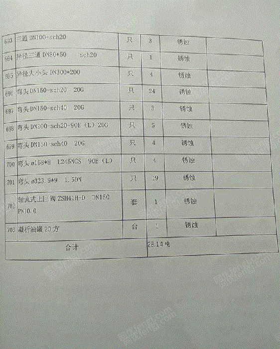 其它报废设备价格