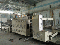 厂机转让二手纸箱机械.09年台弯嘉禾三色高速印刷带开槽