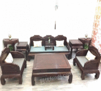 转让红木家具老酸支木沙发7件茶桌茶几7件圈椅 45000元