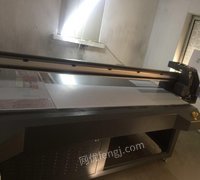 2513平板uv打印机一台出售，平面可以打印尺寸2400x1209机器 90000元