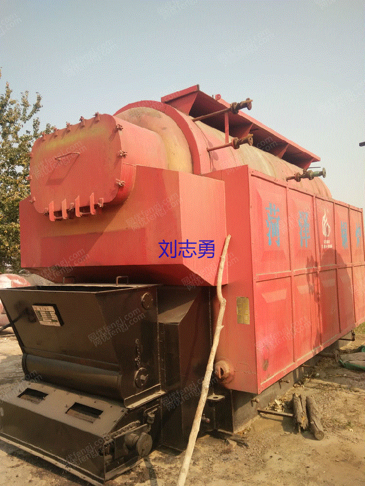 市场库存二手4吨燃煤蒸汽锅炉,9成新,使用1年。