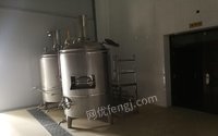 啤酒酿造设备出售.500l不锈钢发酵罐、糖化罐等全套设备。