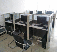 出售一整套办公用品8台4核电脑，8套办公桌椅一台打印机