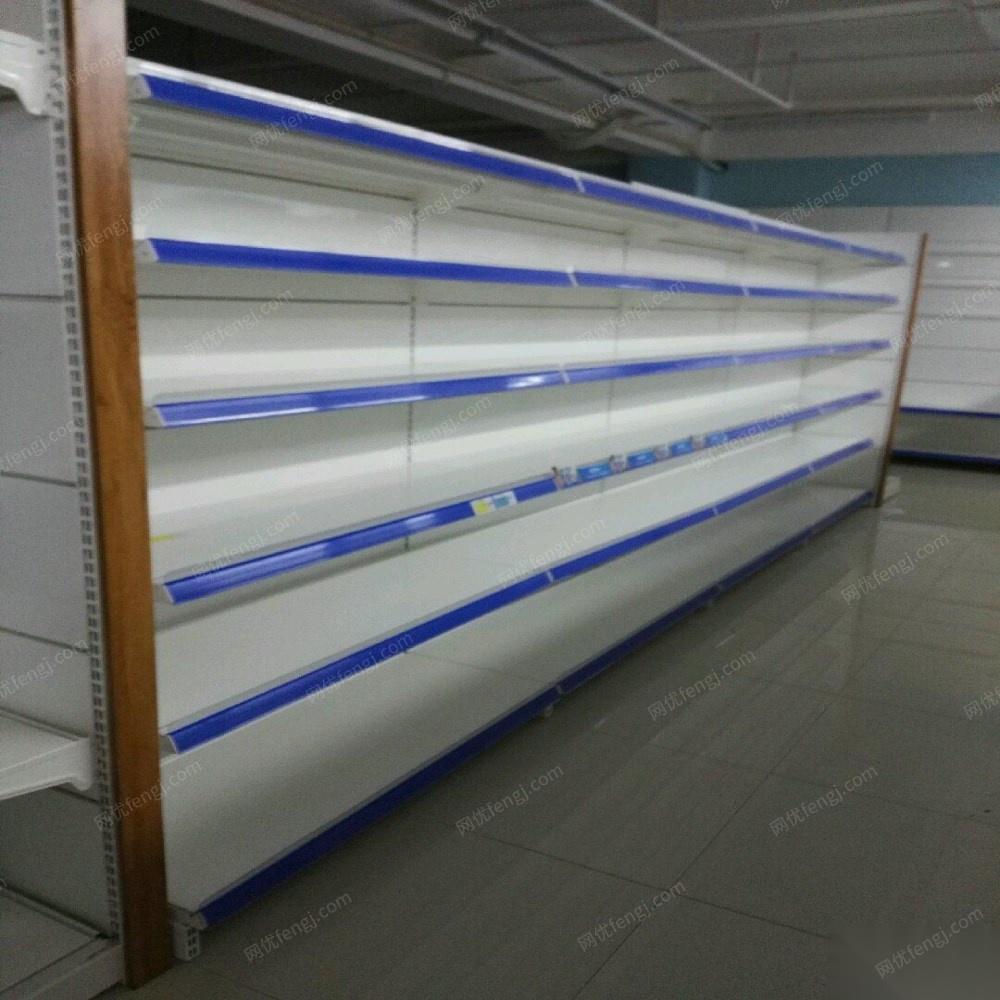 超市设备低价出售 仓储货架，风幕柜，冷冻柜，空调等