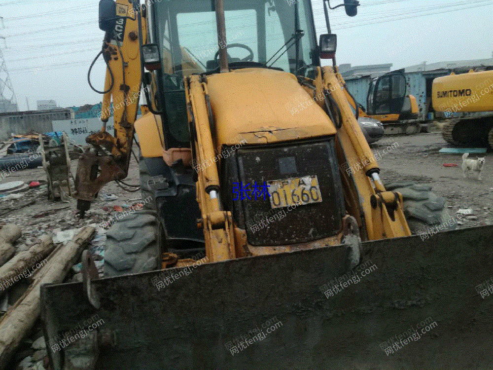 现货库存英国二手JCB3CX两头忙装载机