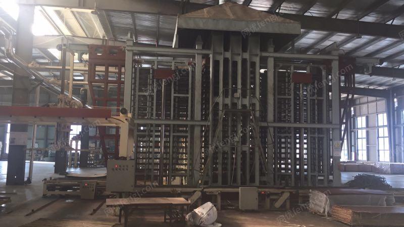 板材厂出售浙江3*6尺20层1000吨热压机1台,询价