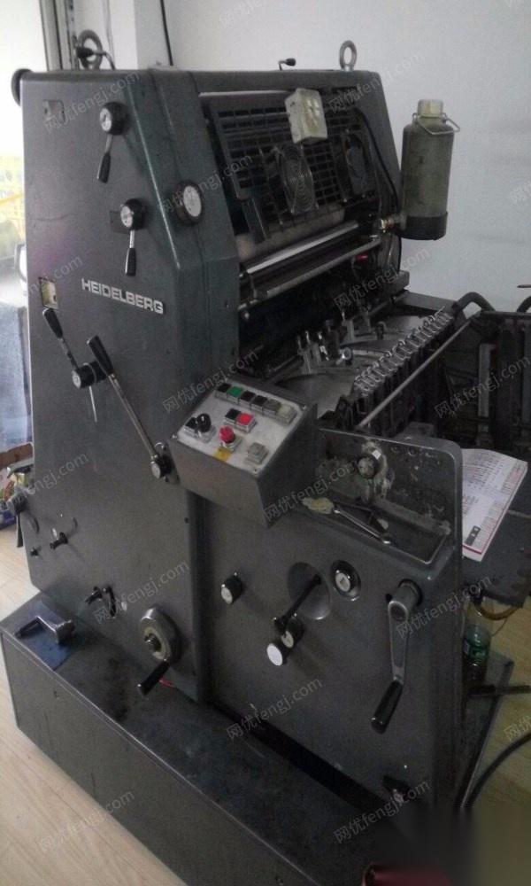 转让使用中海德堡gto52神主牌单色印刷机一台