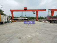 出售L型龙门吊10吨跨度27米外悬单边7米1台在杭州 行车张家港万富生产证件齐