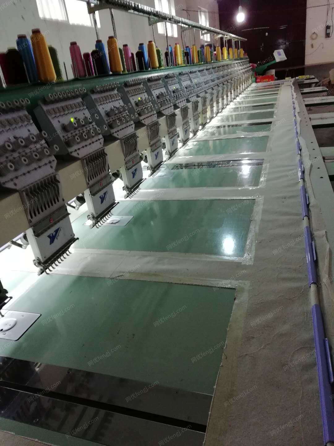 纺织厂处理1台9针24头300头距电脑绣花机