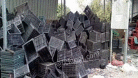 广东广州长期出售黑沉水果框和白色沉水果框PP破碎料。