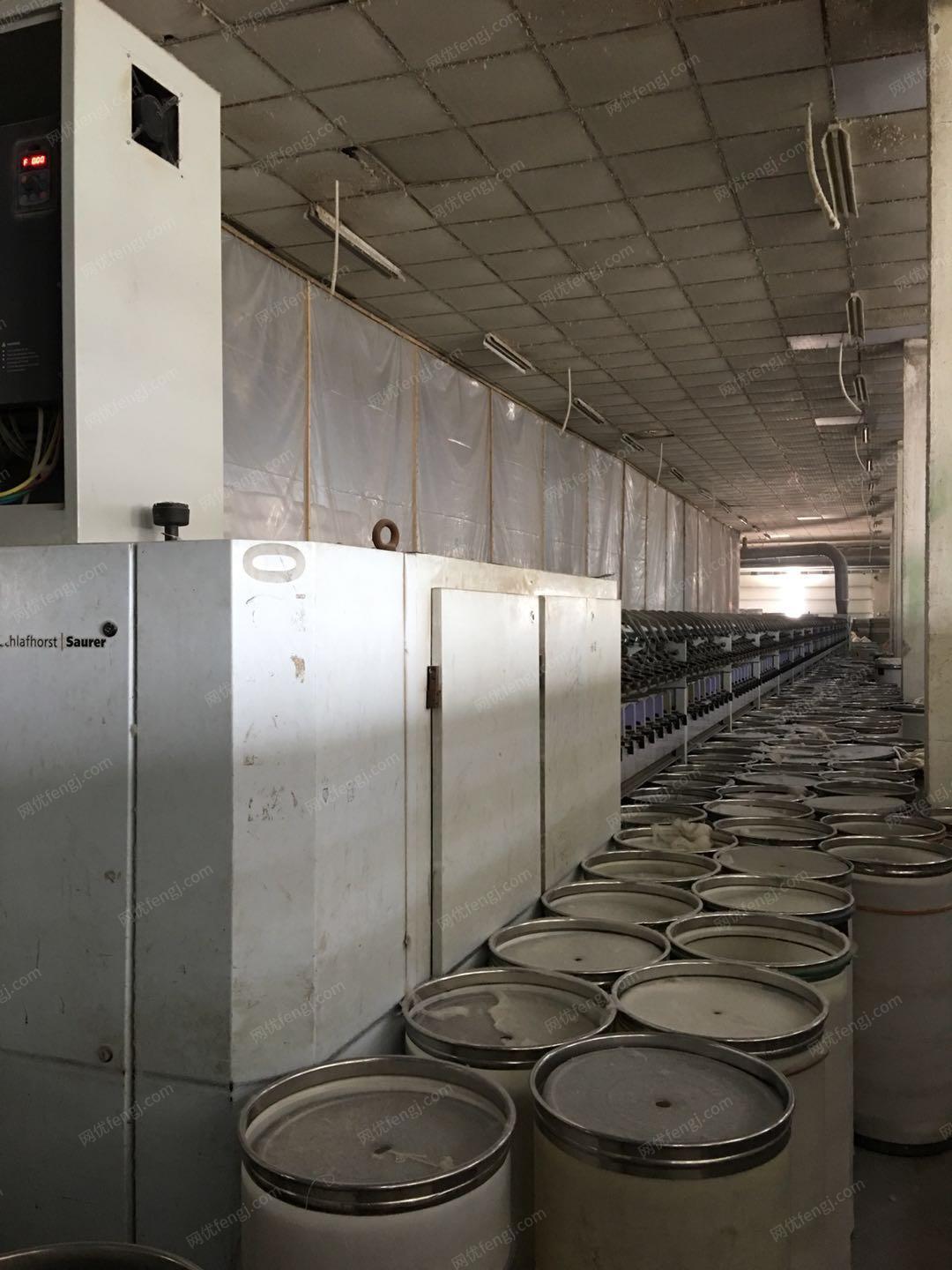 纺织厂处理苏拉240锭气流纺纱机1台　有图片
