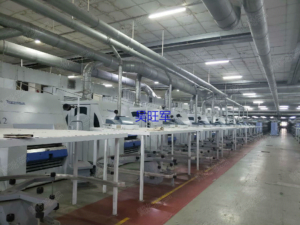 出售二手清钢联 特吕dk760梳棉一比十三清钢连一套原机位