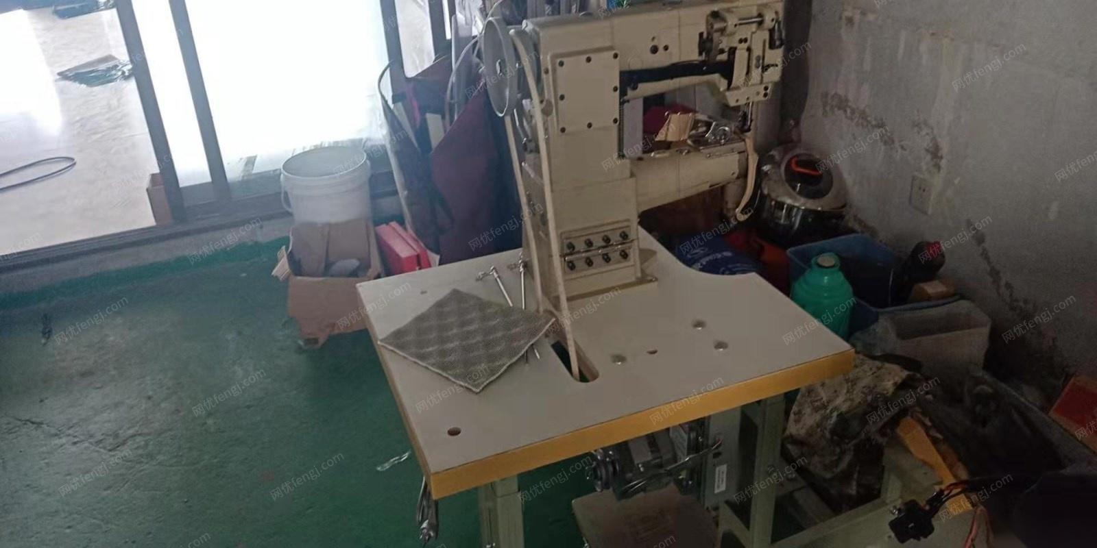 青海西宁便宜出售二手汽车脚垫切割机 缝纫机 包边机 55000元