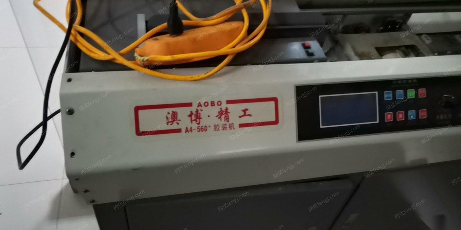 宁夏银川出售二手打印机2台，胶装机，切纸机各一台