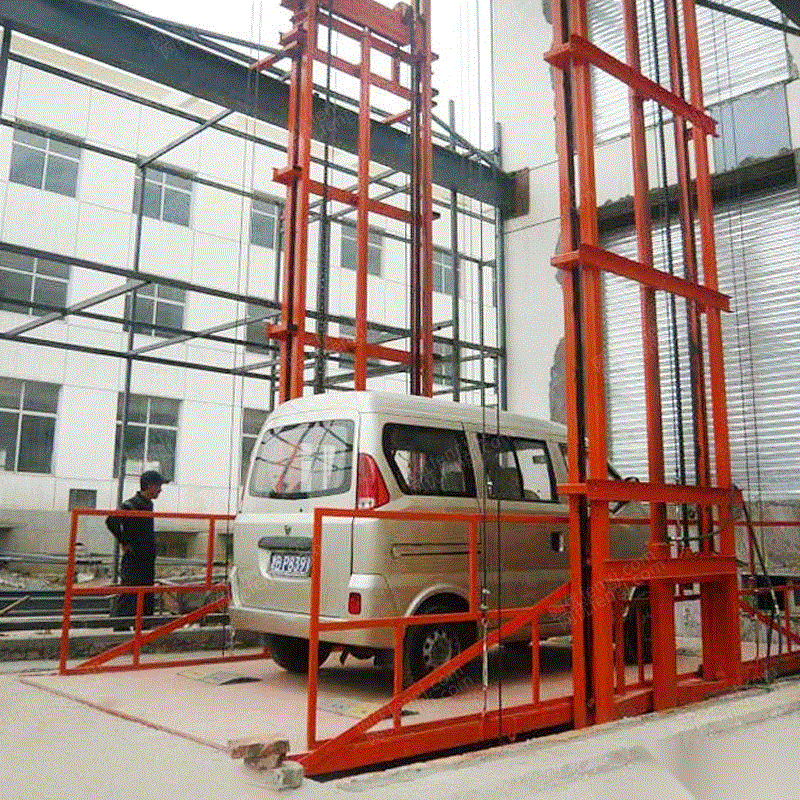 广西桂林出售导轨液压式式升降机 电动链条式升降货梯 厂房仓库简易货