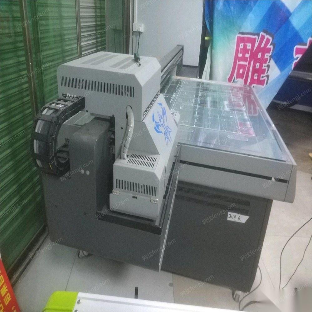 广东清远在位转让二手2019年平板uv打印机一台 东芝喷头机器转让 60000元