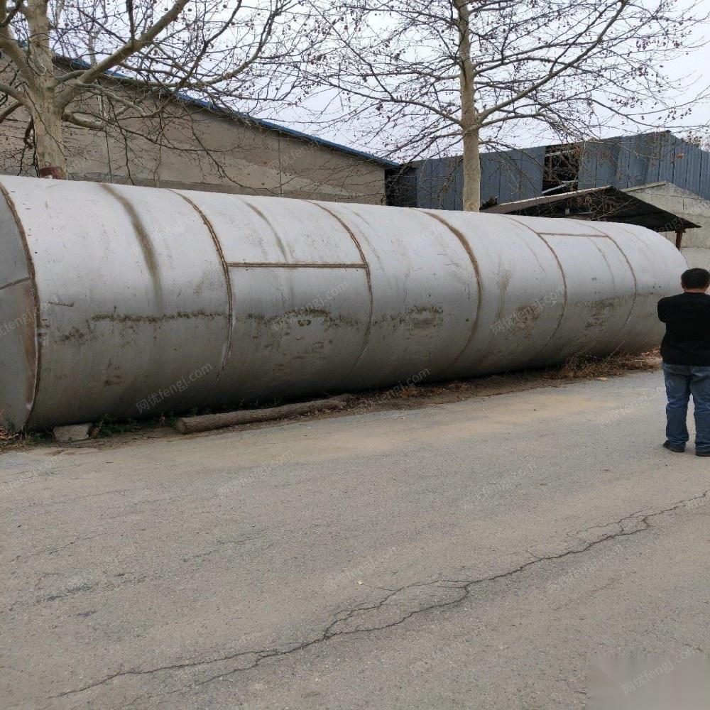 天津武清区出售两个白钢罐 长十米 高三米 80000元