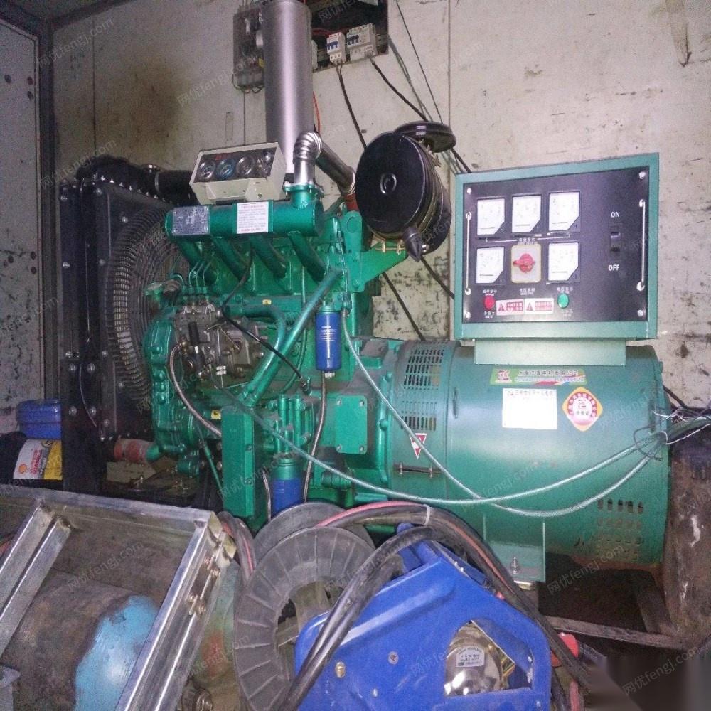 内蒙古乌海打包出售二手19年全新潍坊50千瓦柴油发电机.两用气保焊焊机.气泵各1台  13000元 