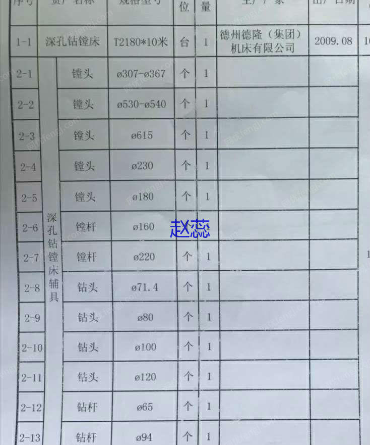 二手镗床价格