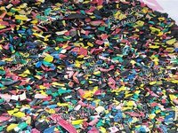 湖南岳阳市出售PVC杂色电缆皮破碎料