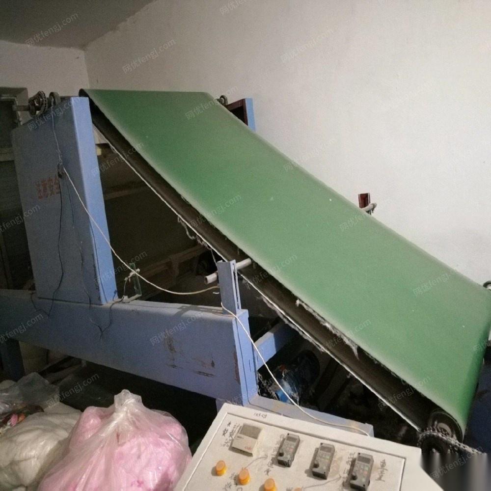 重庆江北区9成新梳棉机铺网机轧花机蓬松机全套设备转让 52000元