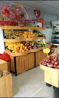 广东惠州水果货架，风幕柜，冰箱，收银台转让 12000元