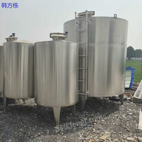 湖北武汉出售二手储罐、20吨、材质不锈钢