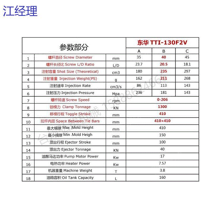 出售二手东华130变量泵注塑机