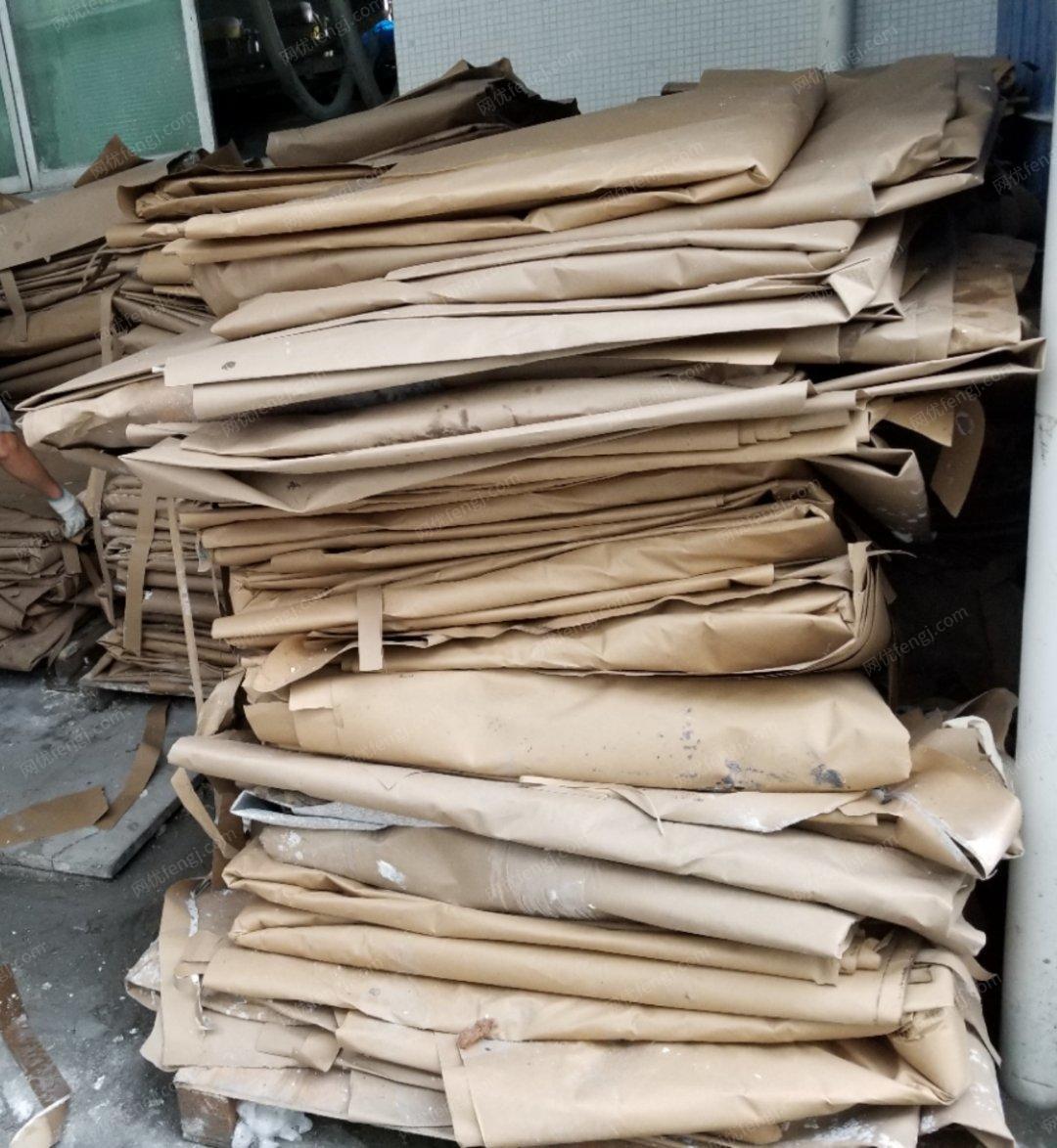 石英石板材用过的废弃牛皮纸.每月100吨左右　出售
