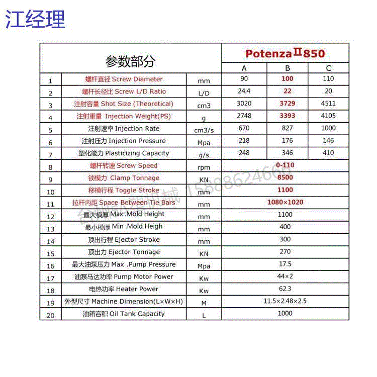 力劲850吨注塑机 几乎全新 欢迎购买