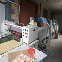 上海闵行区因工厂转型，二手便利贴生产线转让 平张便利贴涂机.压平机1台、切纸机1台