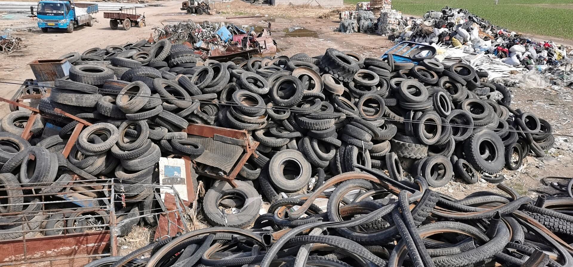 废旧轮胎出售100多吨，自行车，电动车，小车的外胎