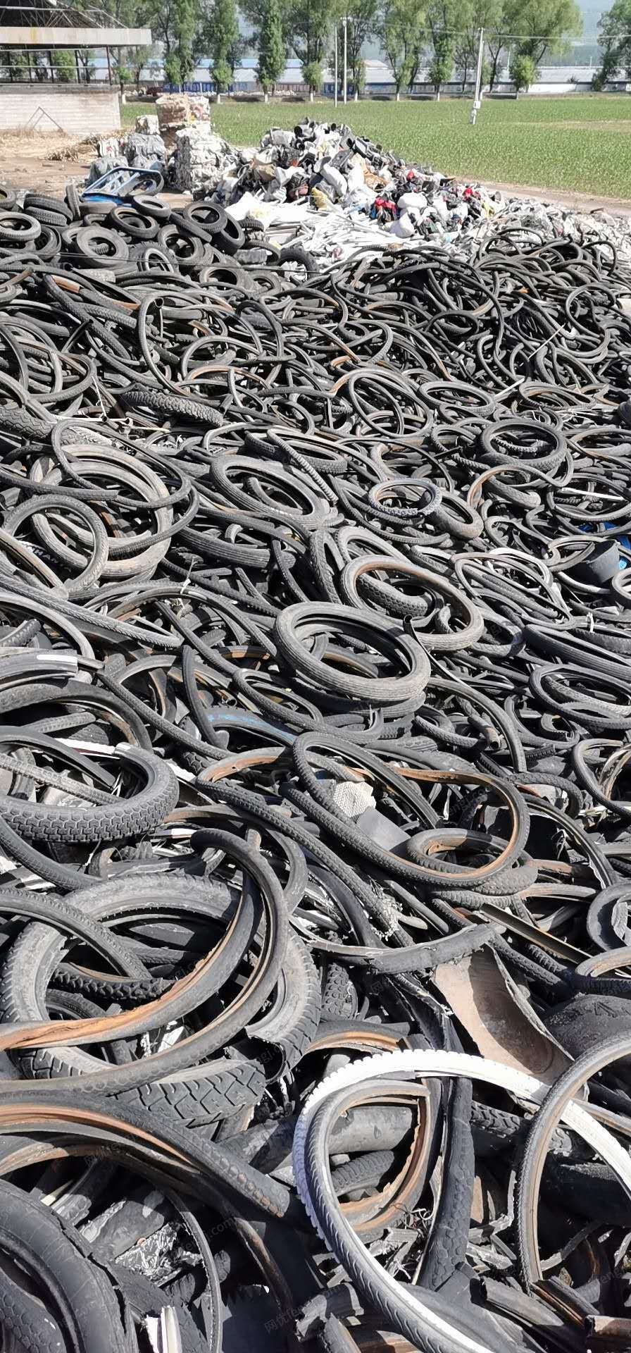 废旧轮胎出售100多吨，自行车，电动车，小车的外胎