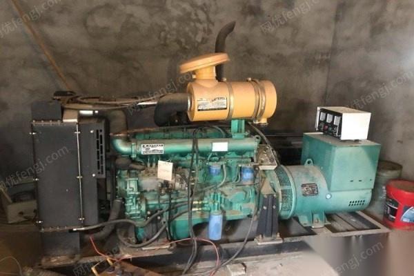 西藏林芝出售二手14年出厂的潍坊120千瓦柴油发电机一台 15000元