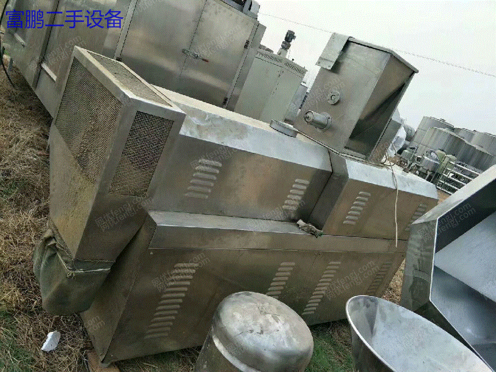 市场现货多台转让 二手狗粮膨化机 二手双螺杆65型膨化机