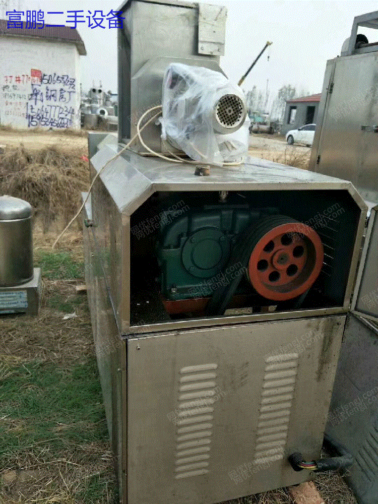 市场现货多台转让 二手狗粮膨化机 二手双螺杆65型膨化机